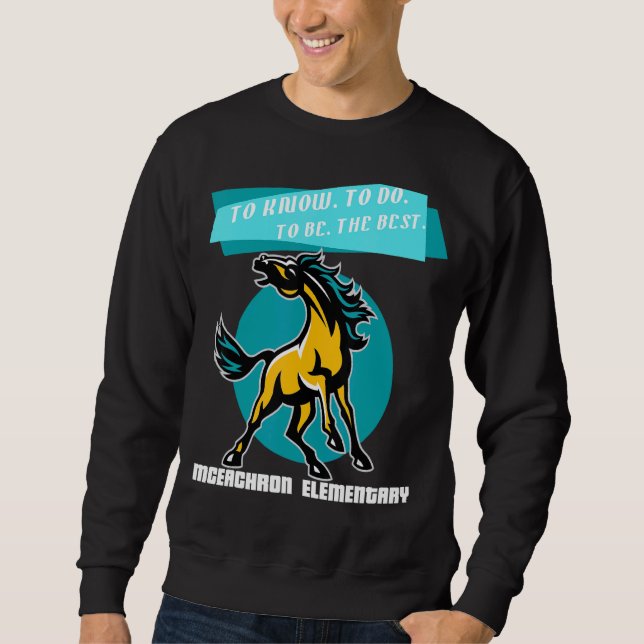 Moletom Mustangs Elementares Mceachron Para Saber Fazer Pa (Frente)