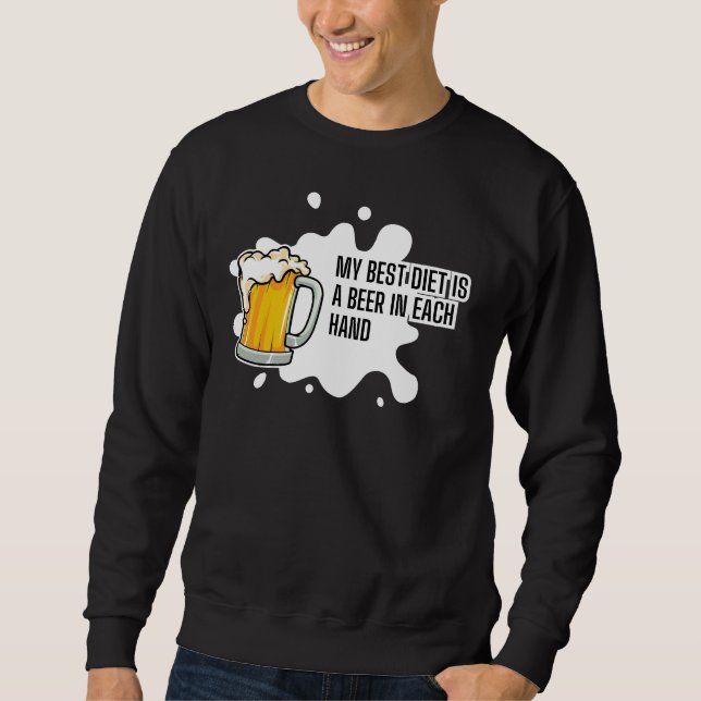 Moletom My Best Diet Is A Beer – Funny Drinking Gift (Frente)