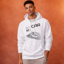 Moletom My Car My Road – Sketch Style Supercar Graphic Tee
