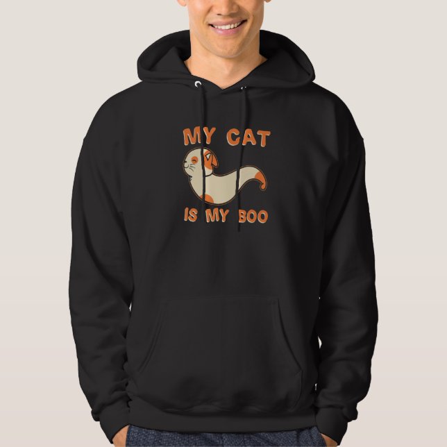 Moletom My Cat Is My Boo  Halloween Cat  1 (Frente)