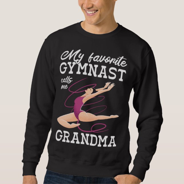 Moletom My Favorite Gymnast Calls Me Grandma Gymnastic   6 (Frente)