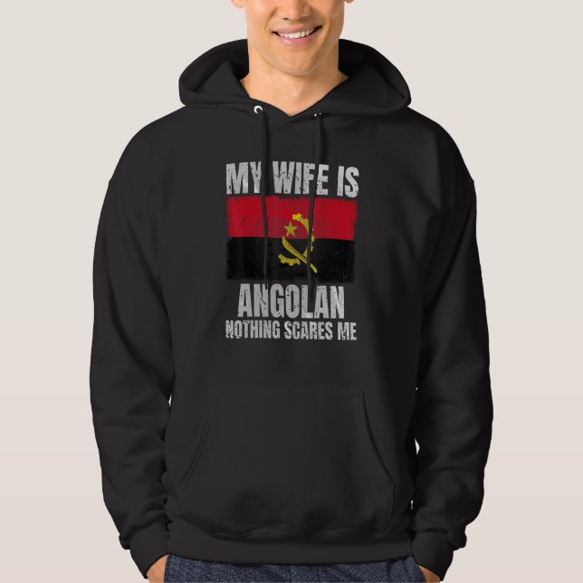 Moletom My Wife is Angolan Print for Husband Angola Angola (Frente)