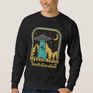 Moletom Myrtle Beach Carolina do Sul Ufo Alien 80s Retro S