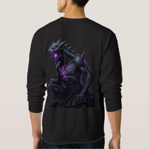 Moletom Mystic Rune Guardian: Besta da Fantasia Escura Lon