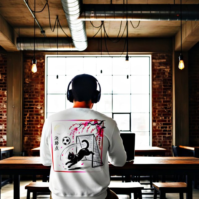 Moletom Mystical Soccer Cat Anime Fans & Night Game Lovers (Criador carregado)