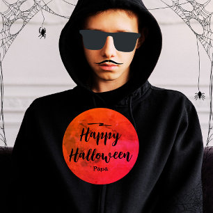 Moletom Na moda Black Red Orange Moon Halloween Mens