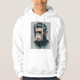 Moletom Na moda Chimp - Branco de roupa