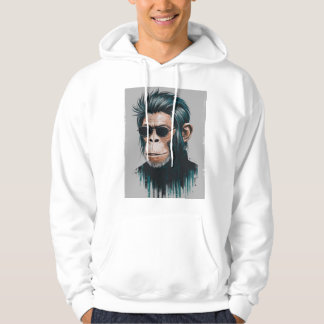 Moletom Na moda Chimp - Branco de roupa