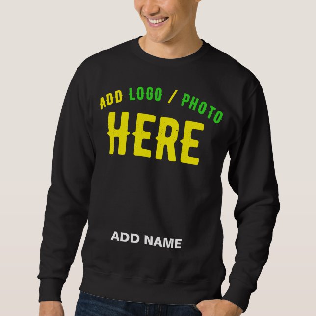 MOLETOM NA MODA MODERNO PERSONALIZÁVEL NEGRO VERIFICADO CO (Frente)