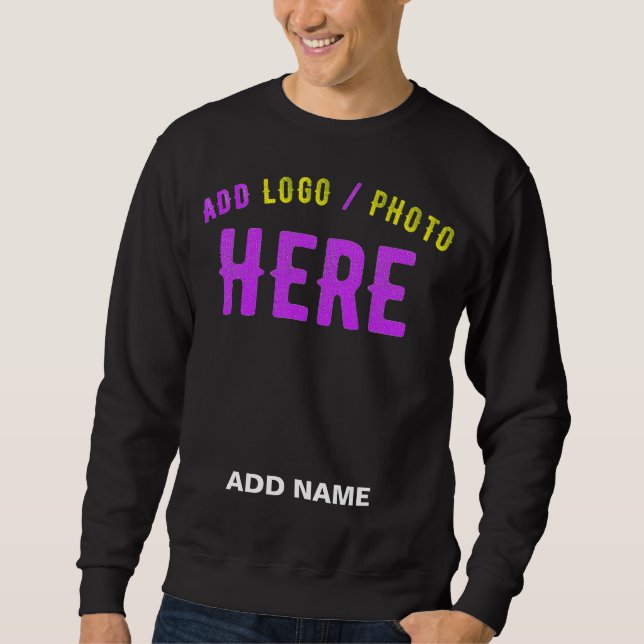 MOLETOM NA MODA MODERNO PERSONALIZÁVEL NEGRO VERIFICADO CO (Frente)