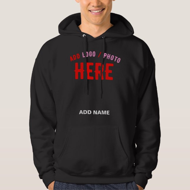 MOLETOM NA MODA MODERNO PERSONALIZÁVEL NEGRO VERIFICADO CO (Frente)