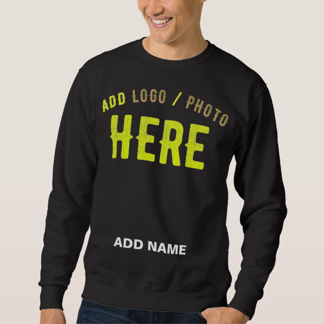 MOLETOM NA MODA MODERNO PERSONALIZÁVEL NEGRO VERIFICADO CO (Frente)