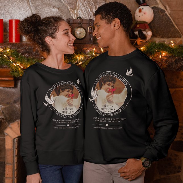 Moletom Na moda White Doves Foto e Homenagem Memorial (Criador carregado)