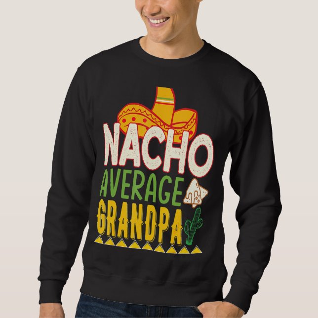 Moletom Nacho Média Avô Cinco De Mayo (Frente)