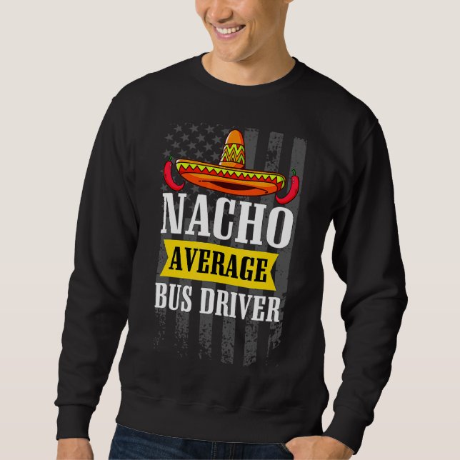 Moletom Nacho Média de Ônibus Cinco De Mayo Mexicano Ame (Frente)