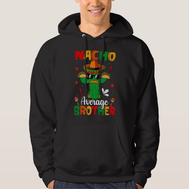 Moletom Nacho Média Irmão Mexicano Sombrero Cactus (Frente)