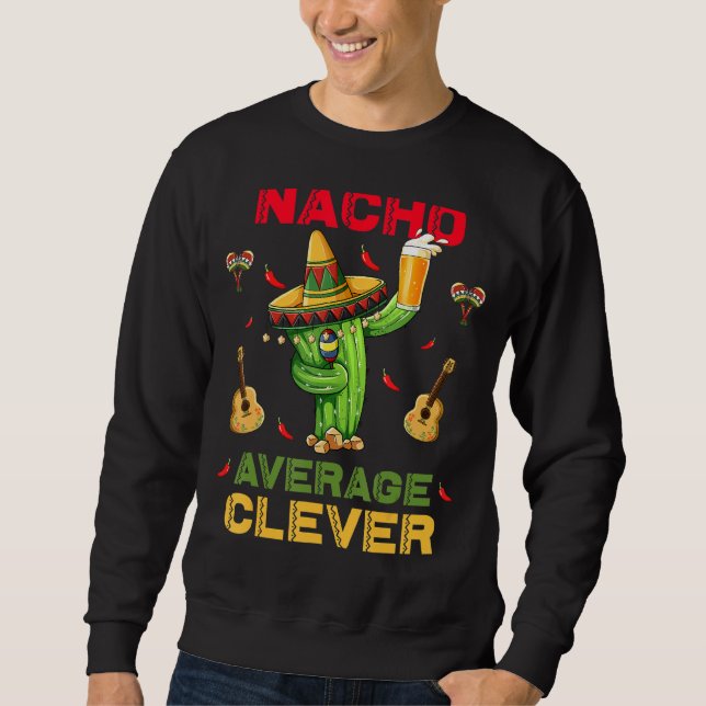 Moletom Nacho Médio Clever Cinco De Mayo Partido Mexicano (Frente)