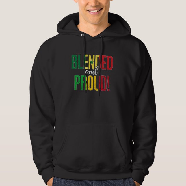 Moletom Nacionalidade Misturada E Orgulhosa Metade Do Sene (Frente)