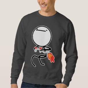 Moletom Nada fazer aqui Rage cara Meme