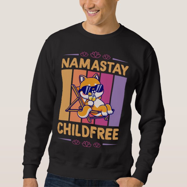 Moletom Namastay Childfree Nomaste Yoga Lotus Flower Beach (Frente)