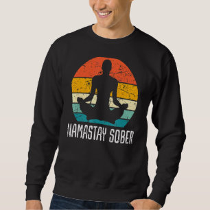 Moletom Namastay Sober Recovery Support Sobriety Na Aa
