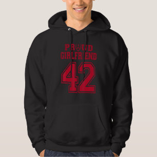 Moletom Namorada de futebol 42 R Perso, Orgulhoso Personal