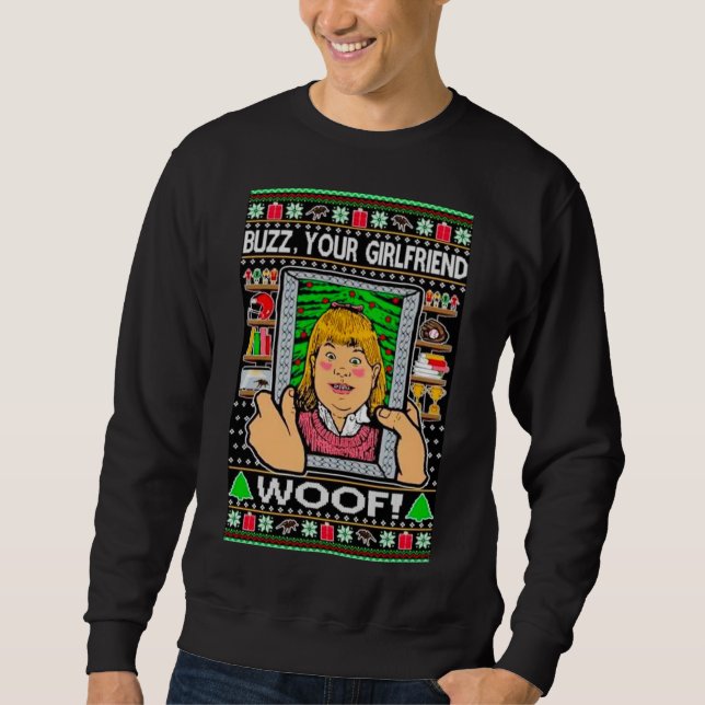 Moletom Namorada do Buzz do Filme Engraçado de Natal Sozin (Frente)