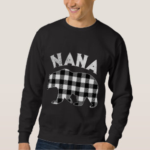 Moletom Nana Bear Natal, Xadrez Negra E Branca