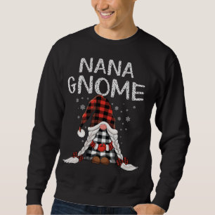 Moletom Nana Gnomos Cons verificam padrão de Xadrez vermel