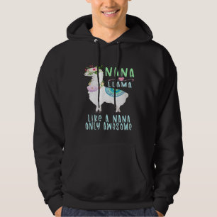 Moletom Nanallama Como Uma Nana Só Que Llama Nana Incrível