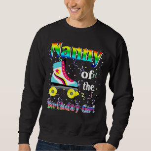 Moletom Nanny Rolling Skate Birthday Matching Party Family