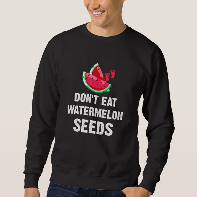 Moletom Não Come Melancia Seeds Gravidez Anúncio J (Frente)