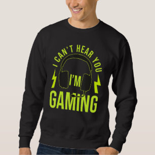 Moletom NÃO CONSIGO OUVIR VOCÊ, ESTOU JOGANDO Headset Gam
