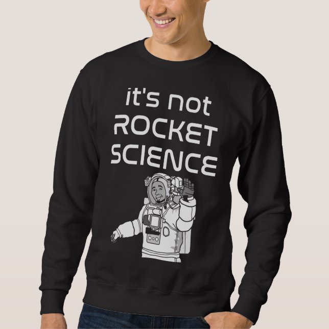 Moletom Não é o astronauta do Rocket Science, acenando em  (Frente)