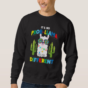 Moletom Não é Prob Lama ser diferente de Cactus Autismo A