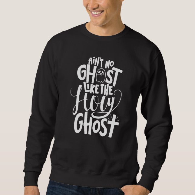 Moletom Não é um fantasma como o Santo Fantasma Christian  (Frente)