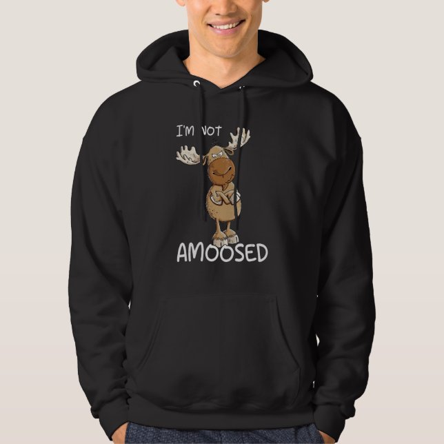 Moletom Não estou amontoado de alce selvagem (Frente)