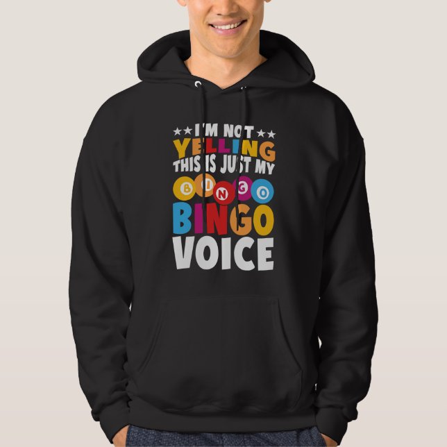Moletom Não estou gritando, é só a minha voz de Bingo Bing (Frente)