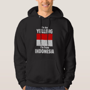 Moletom Não estou gritando que sou da Indonésia Vintage In