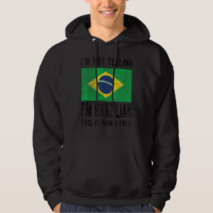 Moletom Não Gritando, sou o Brasil Bandeira brasileira Ro