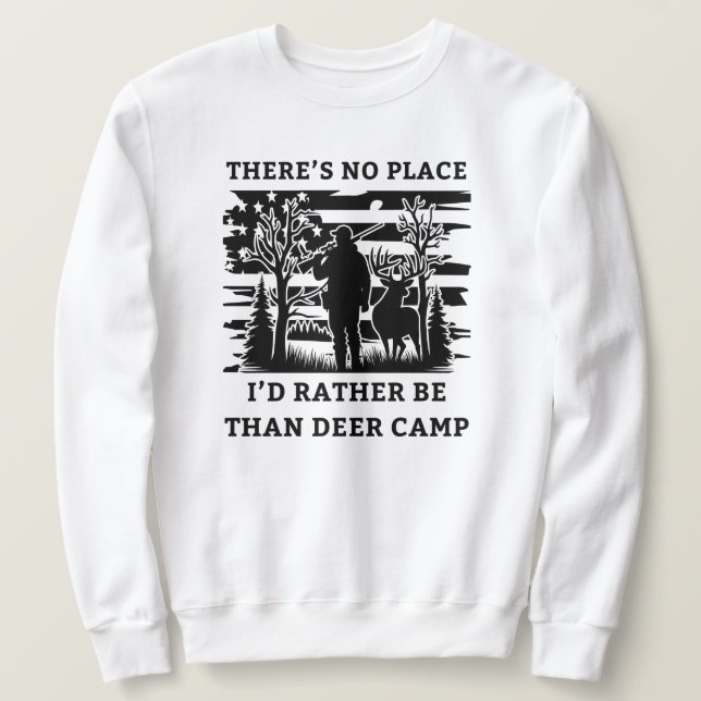 Moletom Não há lugar onde eu Preferencialmente ser mais qu (Frente do Design)