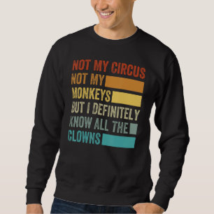 Moletom Não O Meu Circo Não Os Meus Macacos, Mas Eu Conheç