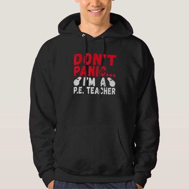 Moletom Não Pânico Sou Professor De Pe 1 (Frente)