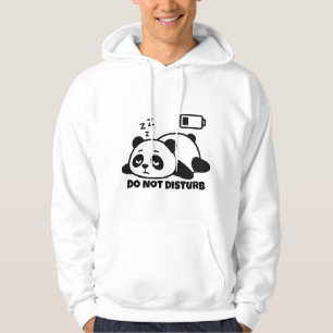 Moletom Não Perturbe Panda Dormindo Fofo Preguiçoso Engraç