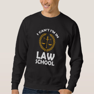 Moletom Não posso estar na Faculdade de Direito, advogado 