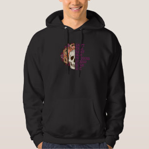 Moletom Não Posso Falar Agora Estou Fazendo Caveira Floral