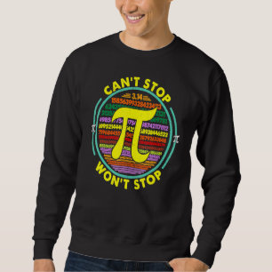 Moletom Não Posso Parar Pi Ganhar Para Parar A Matemática