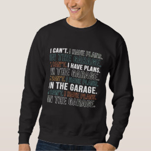Moletom Não Posso Ter Planos No Garage Car Mechanic Qu