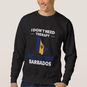 Moletom Não preciso de terapia, preciso ir a Barbados Baja