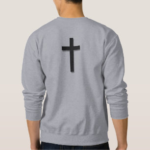 Moletom Não preocupe a cruz da camisola w/Black